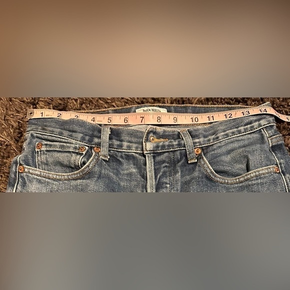 Buck Mason Men’s Size 31x32 Button Fly Standard Fit Selvedge Denim Blue EUC - Picture 5 of 10